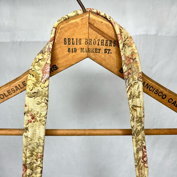 Vintage Daphne Canvas Tassel Pastel Crossbody Purse Cottage Fringe Pink Antique - Picture 4 of 10